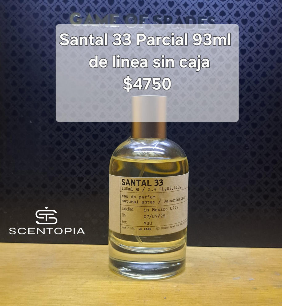 Santal 33 Parcial 93% de 100ML